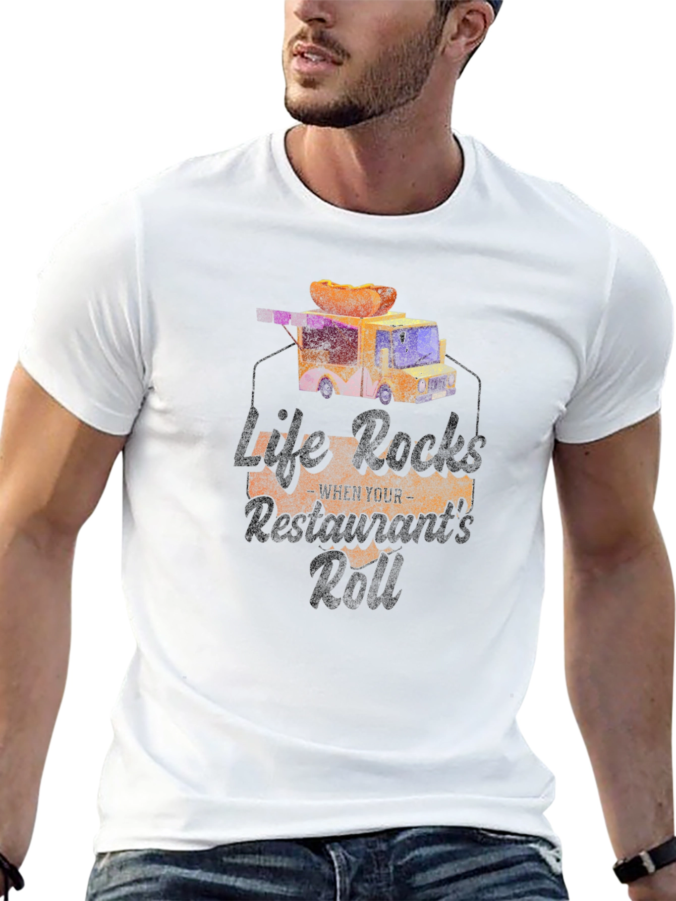 Life Rocks Restaurants Roll T-Shirt