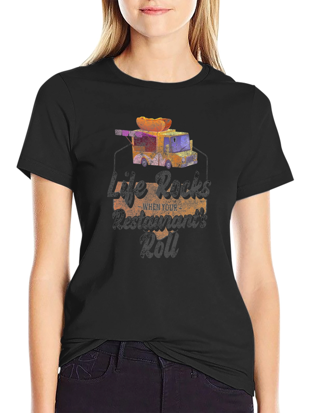 Life Rocks Restaurants Roll T-Shirt