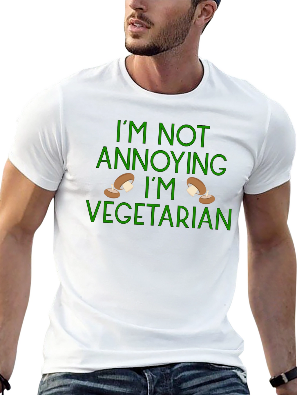 Funny Vegetarian T-Shirt - Im Not Annoying