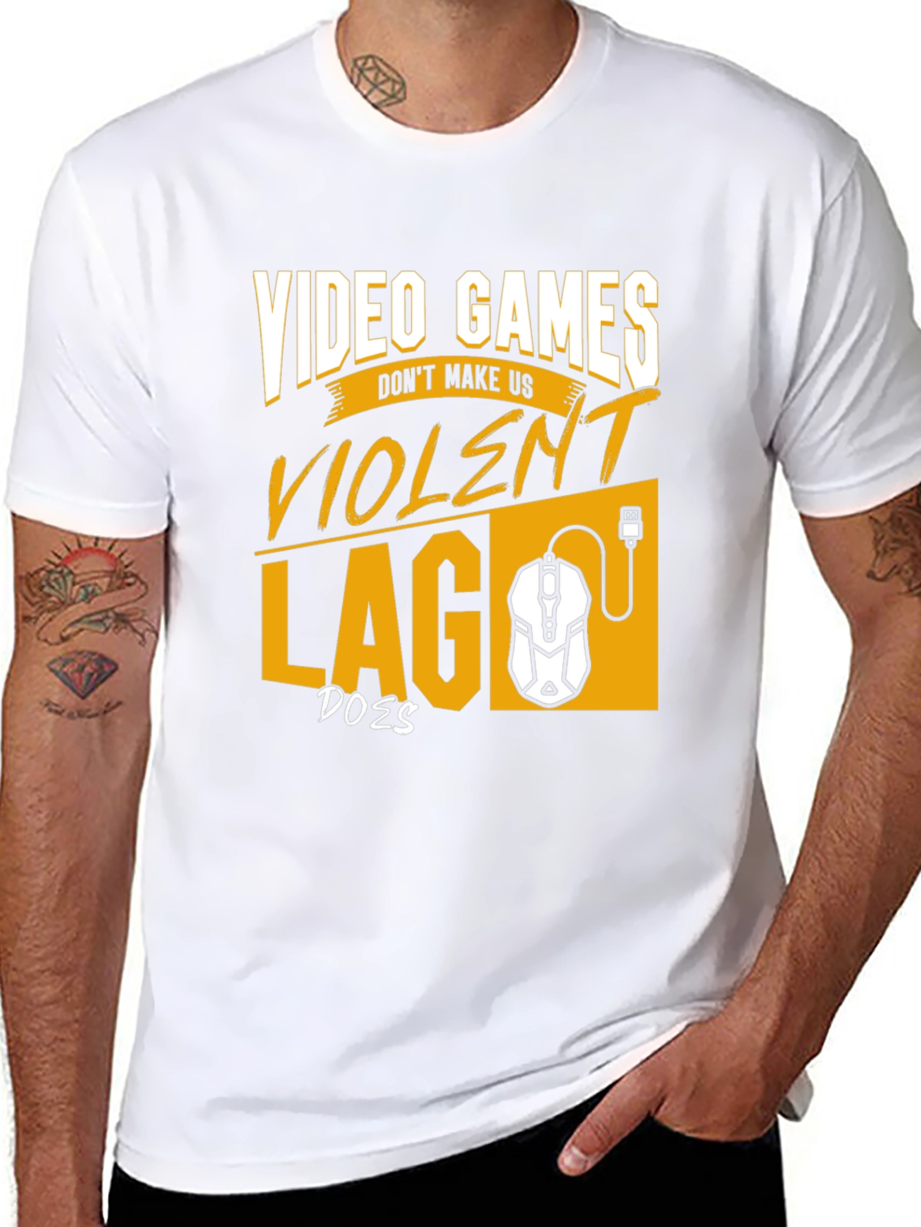 Gamer T-Shirt: Video Games Dont Make Us Violent