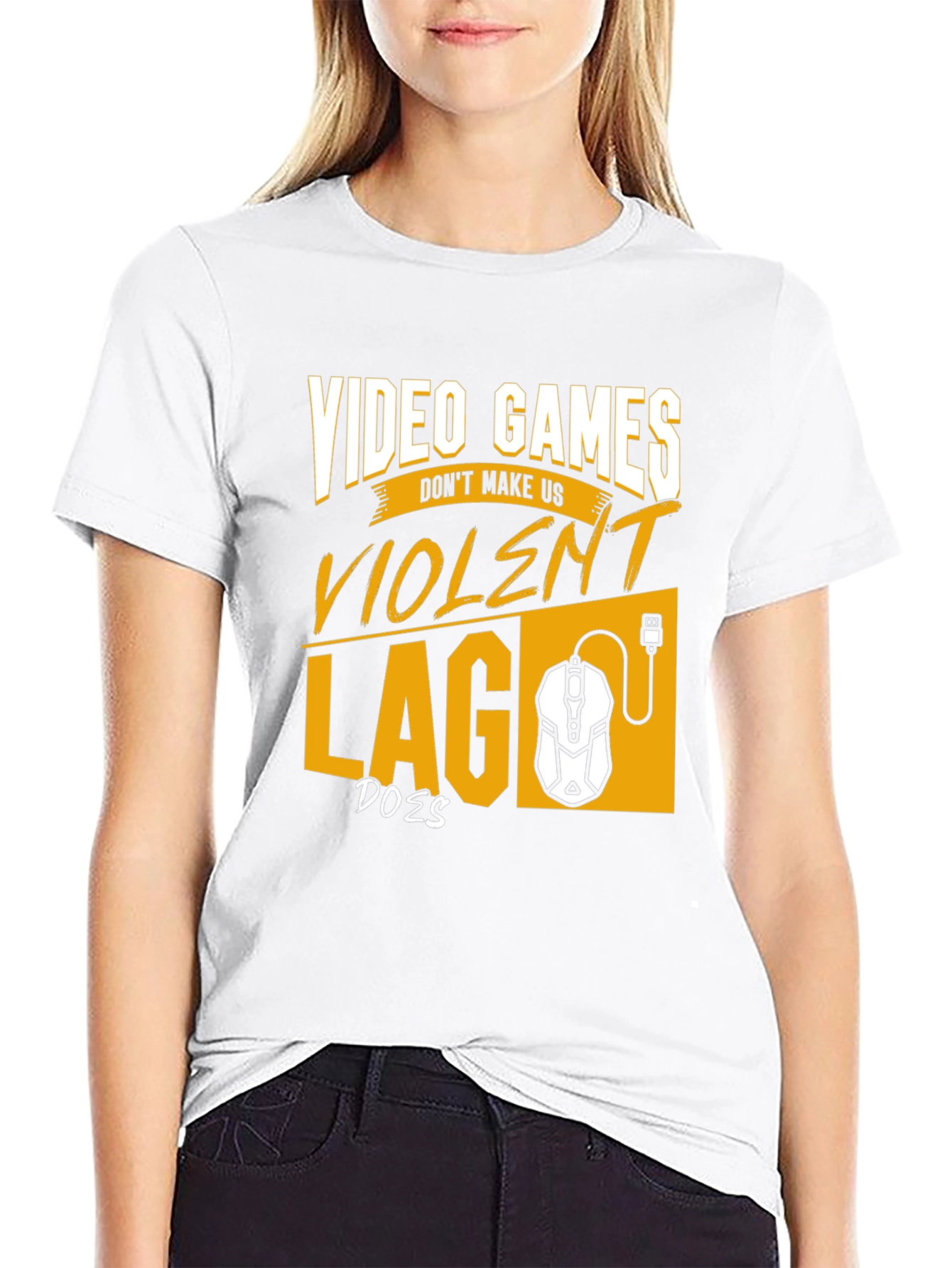 Gamer T-Shirt: Video Games Dont Make Us Violent