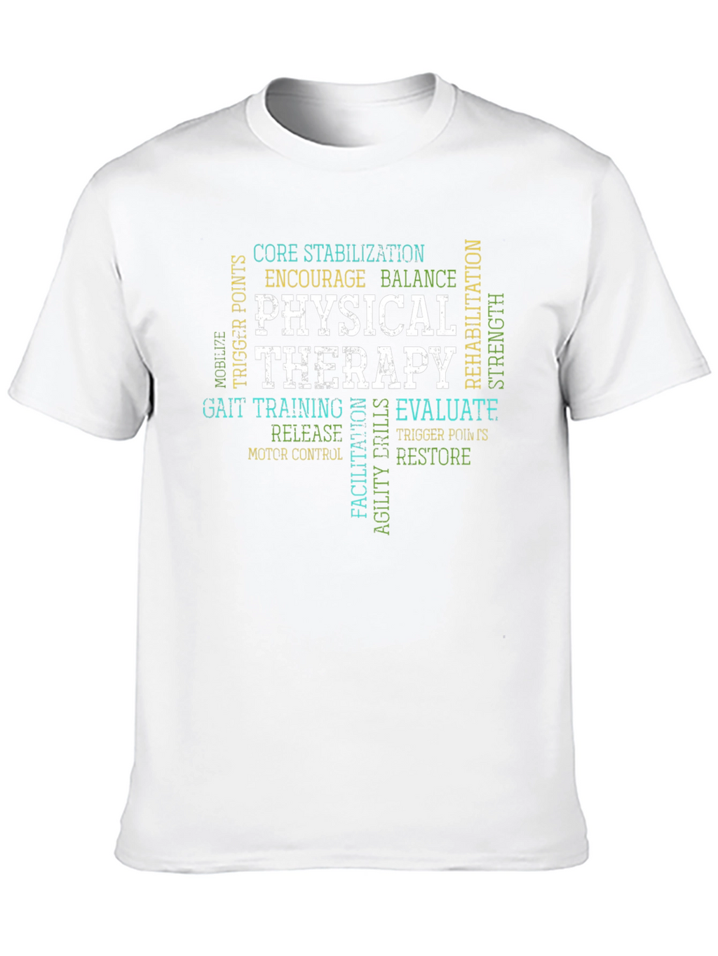Physical Therapy Word Art T-Shirt