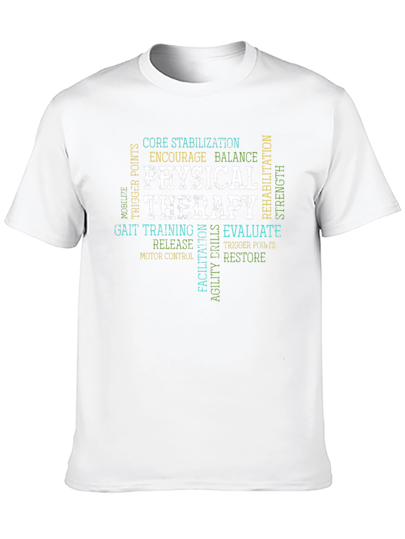 Physical Therapy Word Art T-Shirt