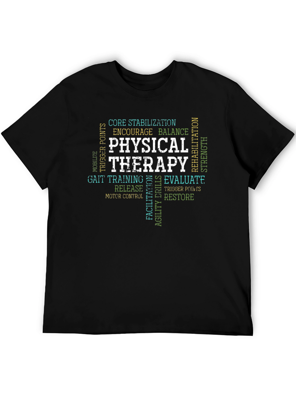 Physical Therapy Word Art T-Shirt