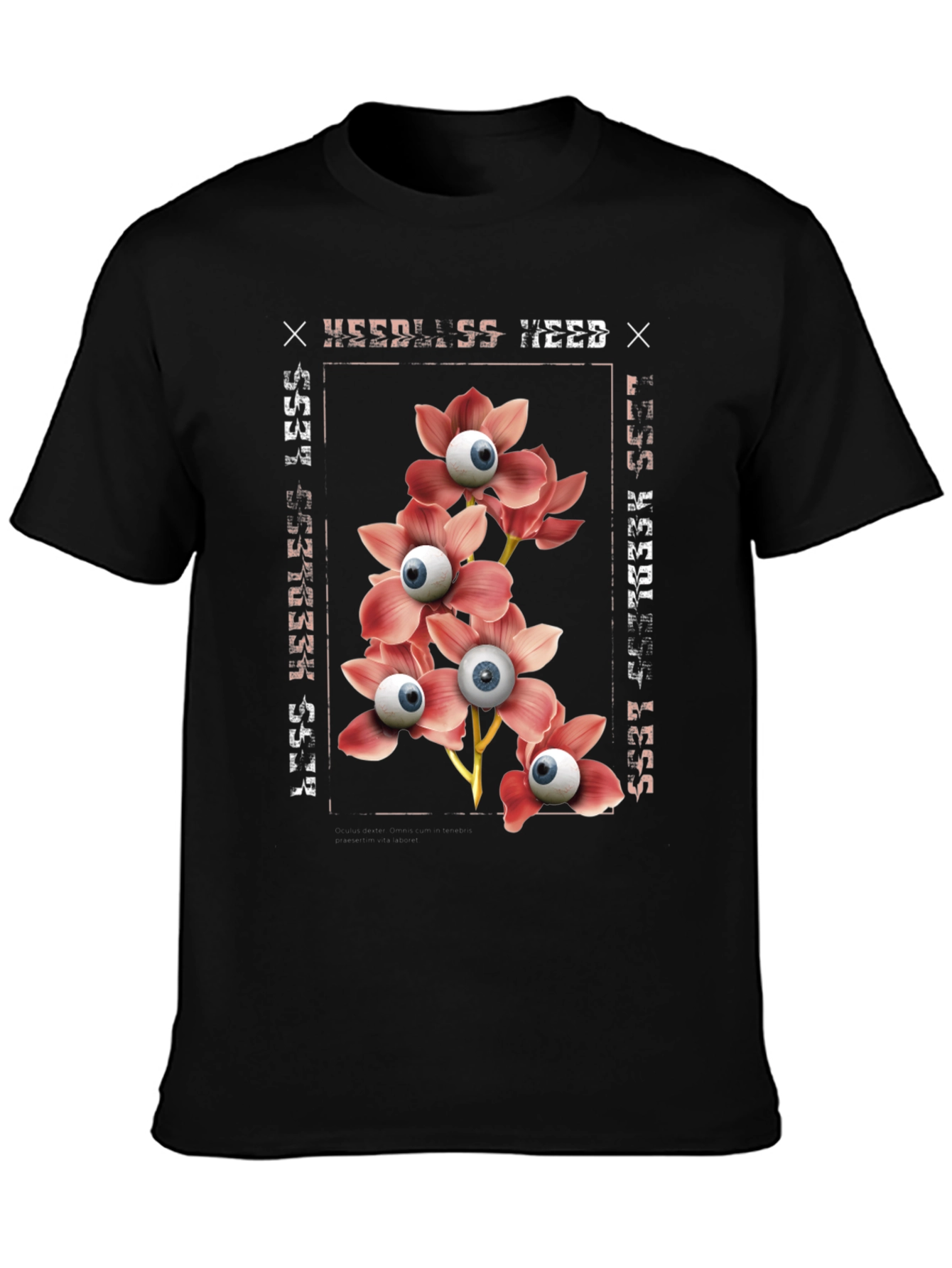 Needleless Need Eye Flower Graphic Tee