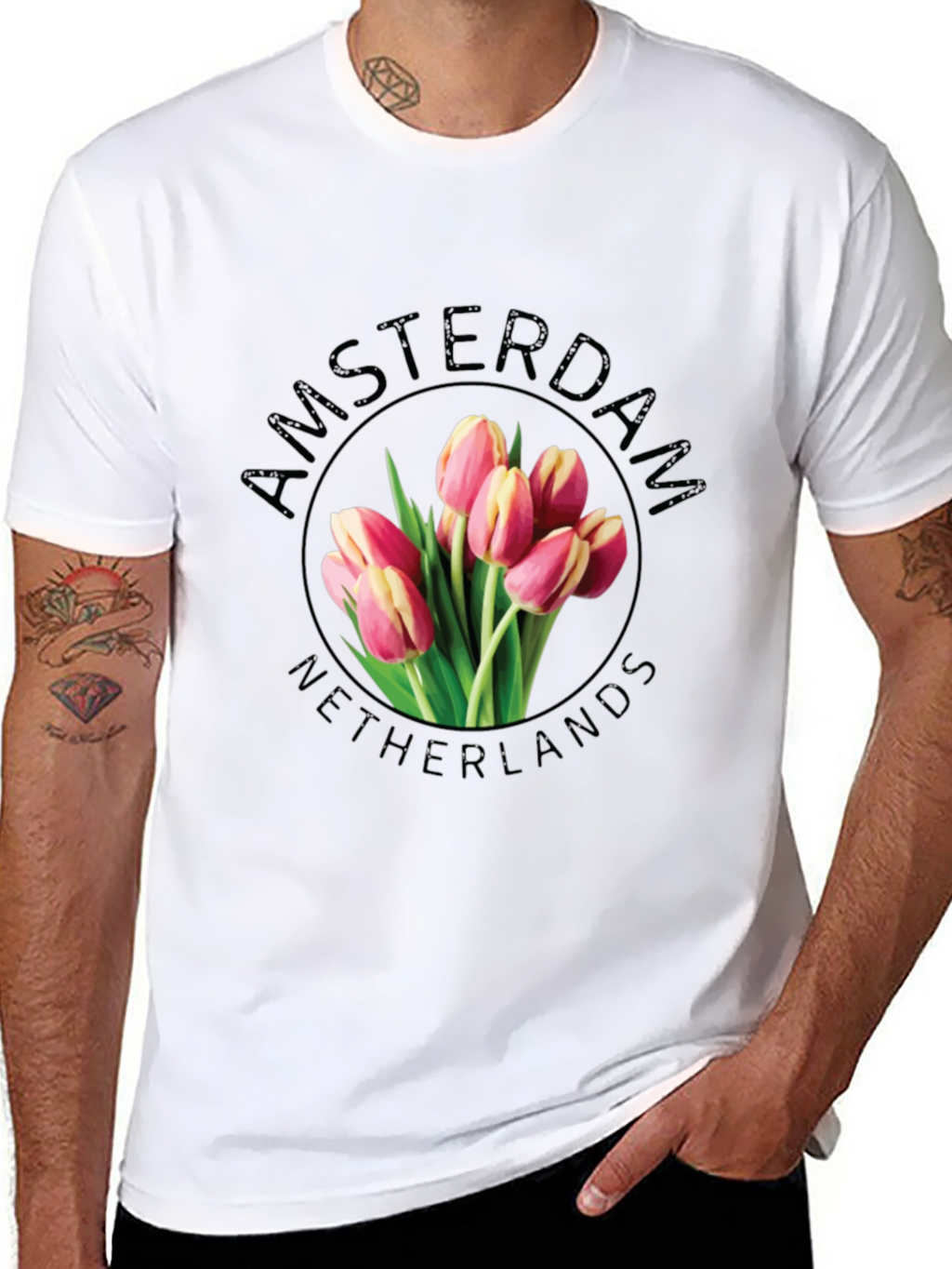 Amsterdam Netherlands Tulip T-Shirt