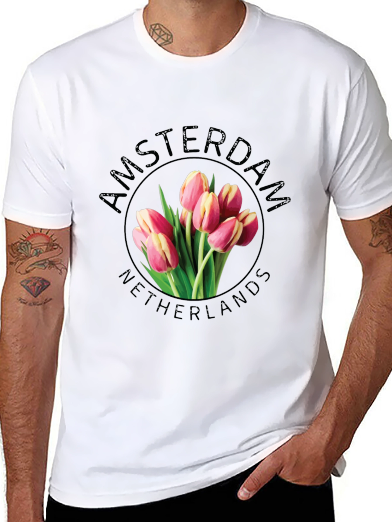 Amsterdam Netherlands Tulip T-Shirt