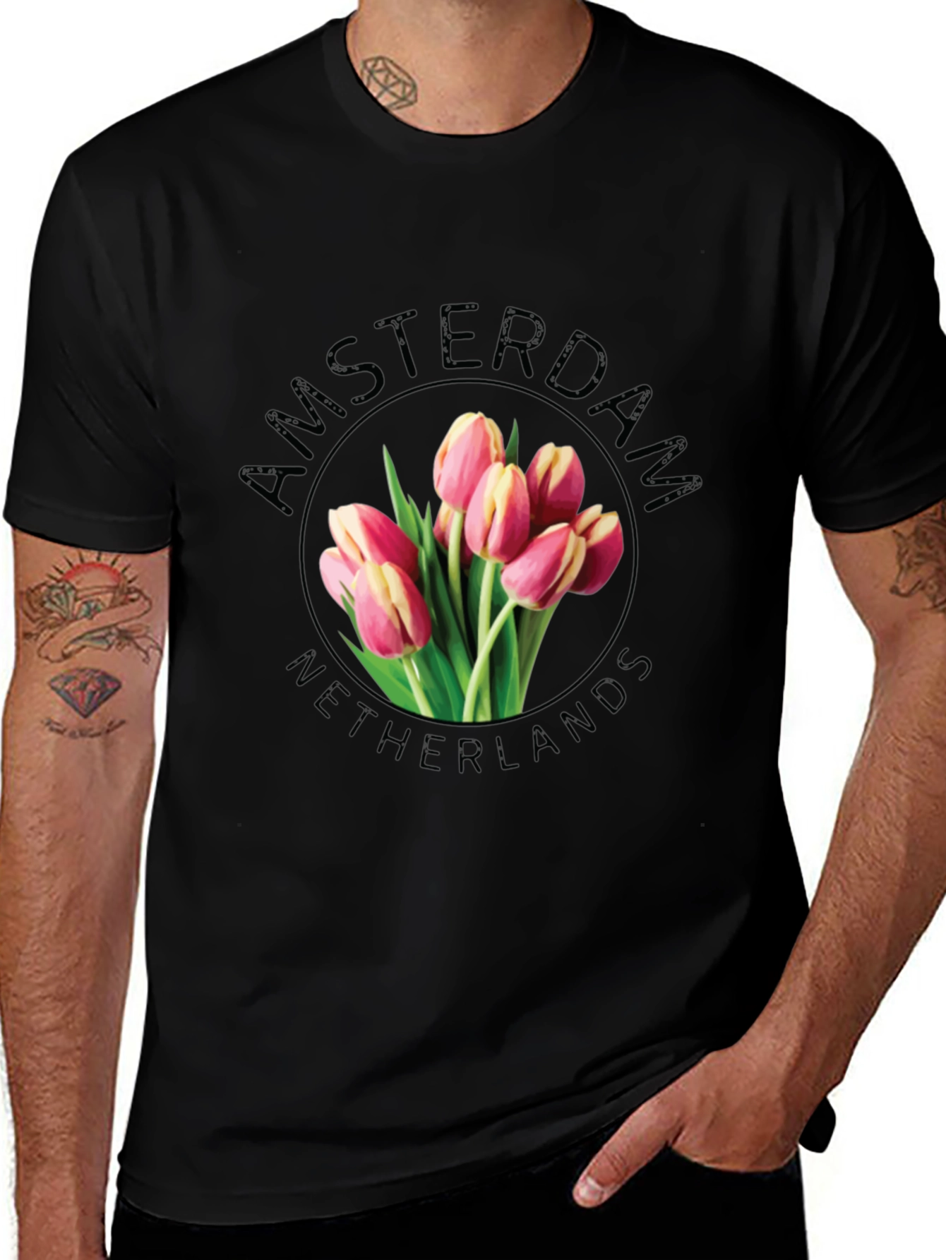 Amsterdam Netherlands Tulip T-Shirt