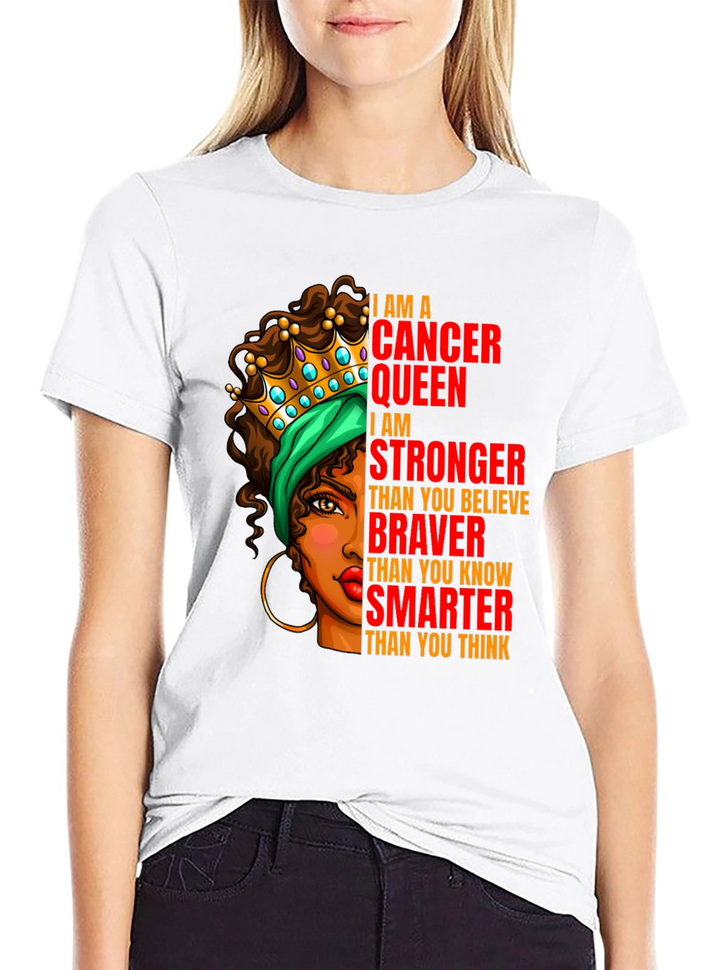 Cancer Queen Graphic Tee - Zodiac Birthday Gift