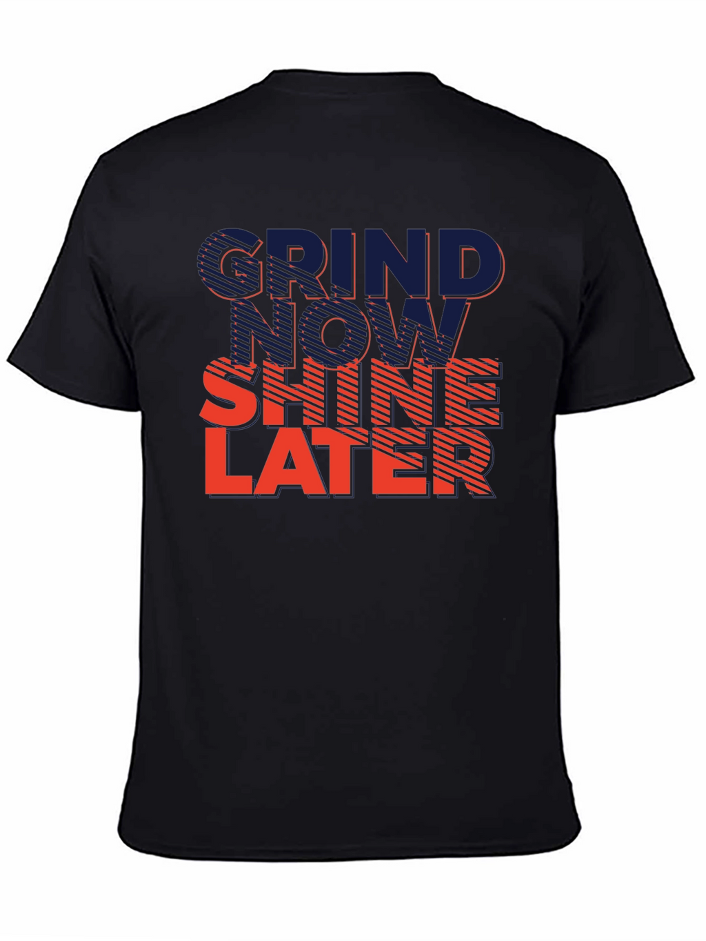 Grind Now Shine Later Graphic Tee - Black