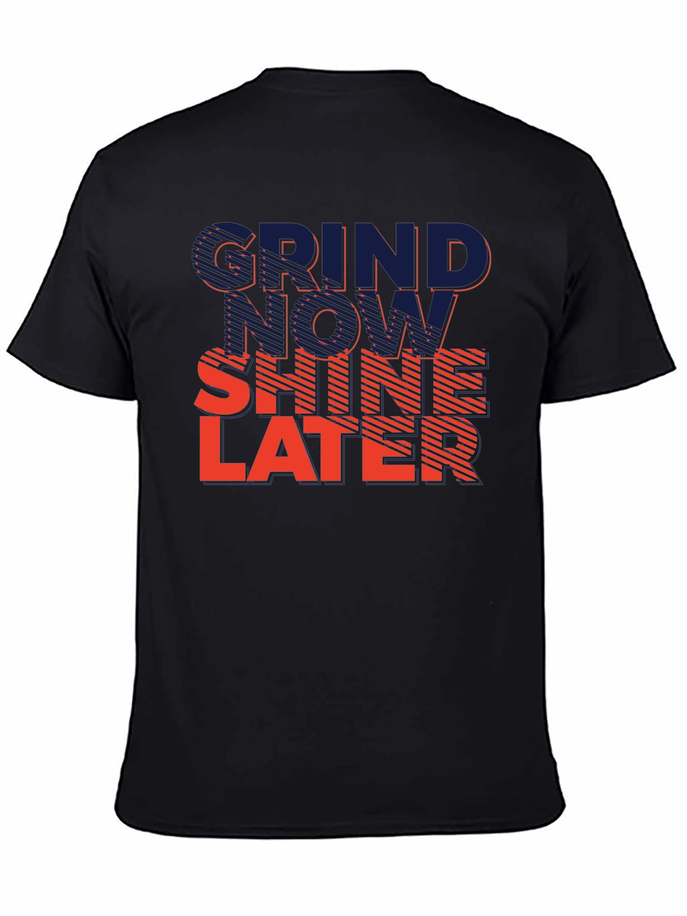Grind Now Shine Later Graphic Tee - Black