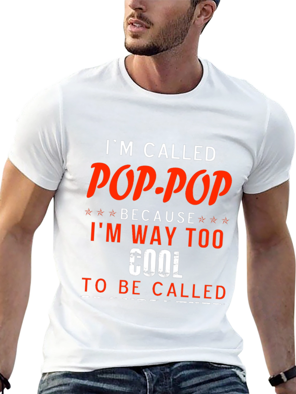 Pop-Pop T-Shirt - Cool Grandfather Tee