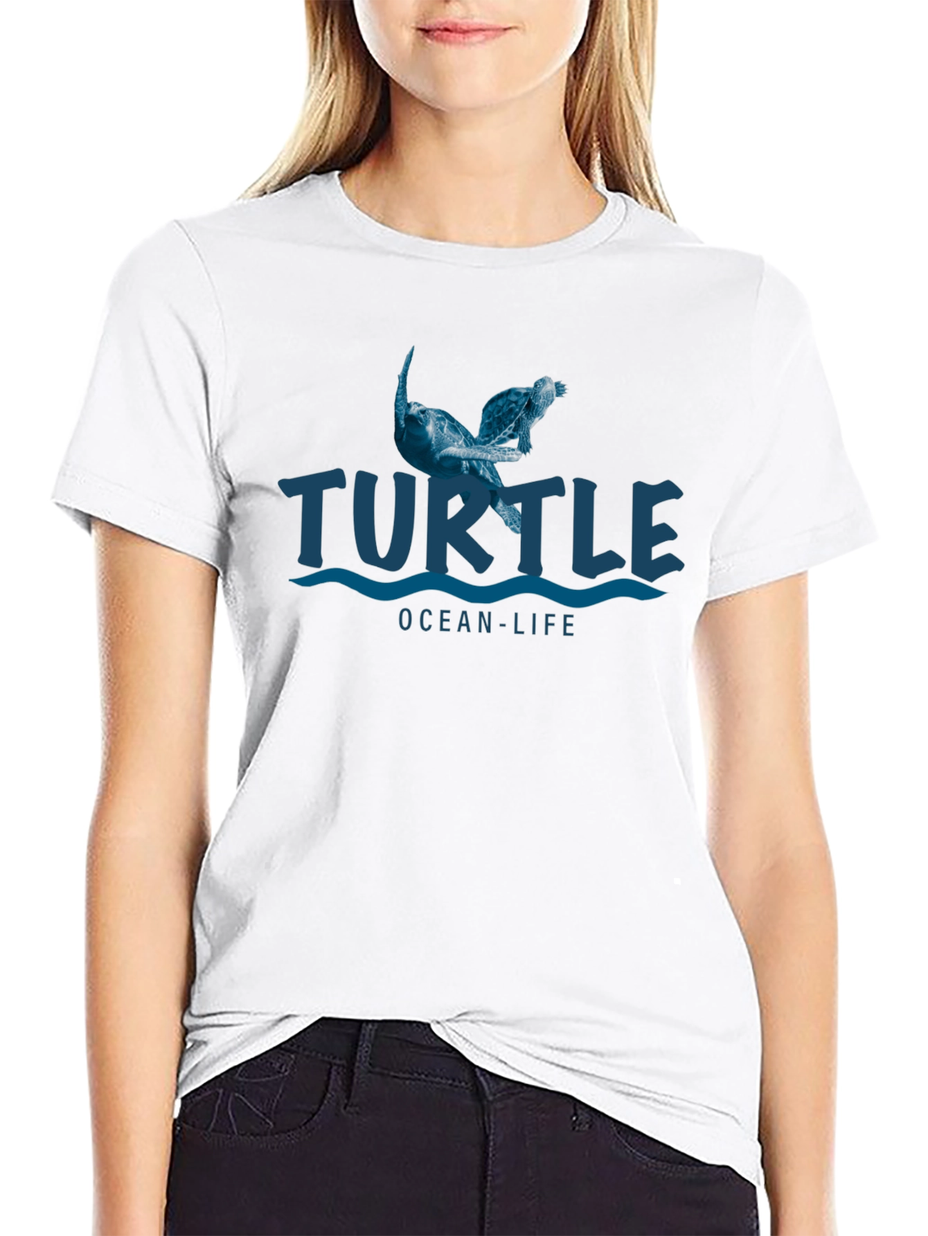 Turtle Ocean Life Graphic T-Shirt