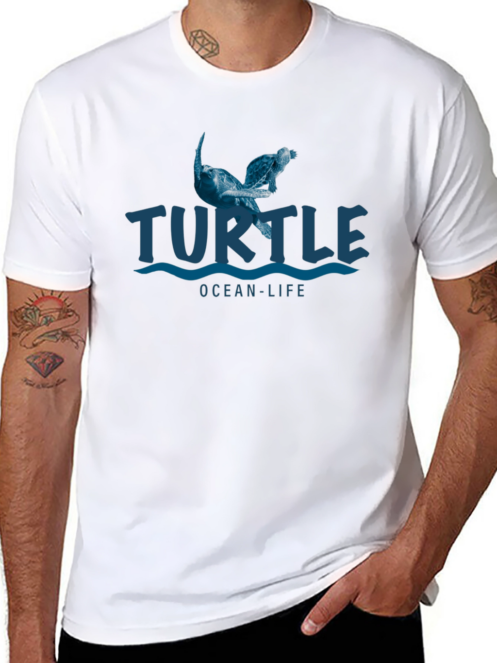 Turtle Ocean Life Graphic T-Shirt