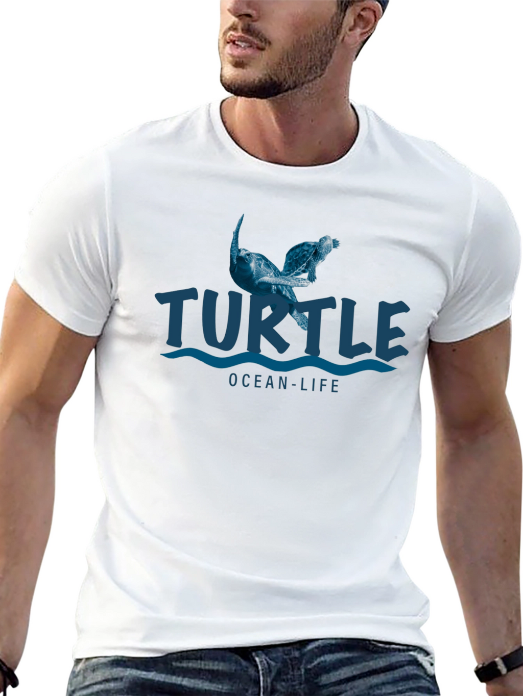 Turtle Ocean Life Graphic T-Shirt
