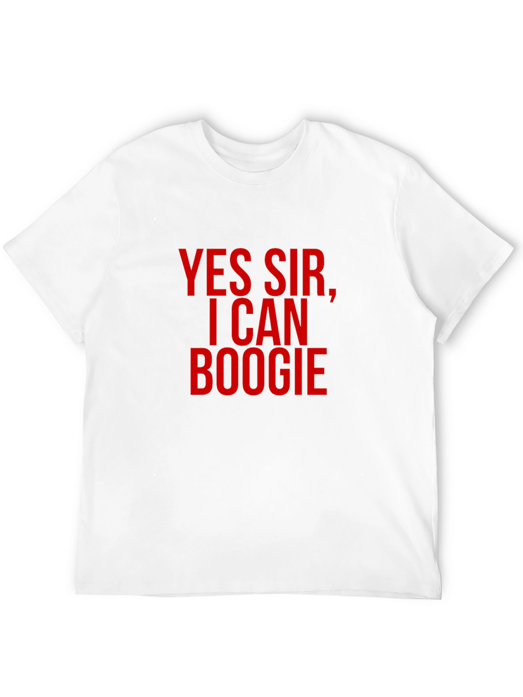 Yes Sir I Can Boogie Mens Black T-Shirt