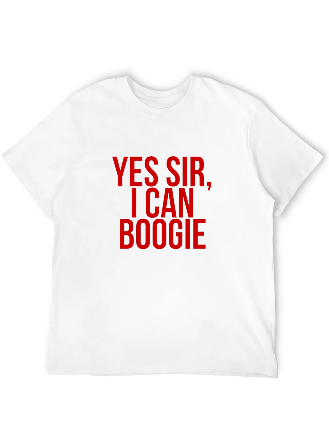 Yes Sir I Can Boogie Mens Black T-Shirt