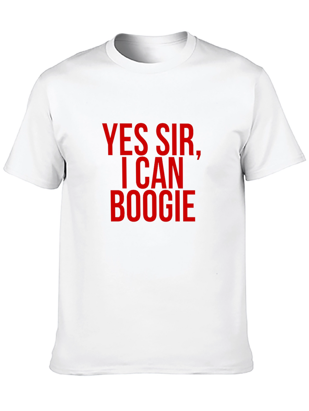 Yes Sir I Can Boogie Mens Black T-Shirt