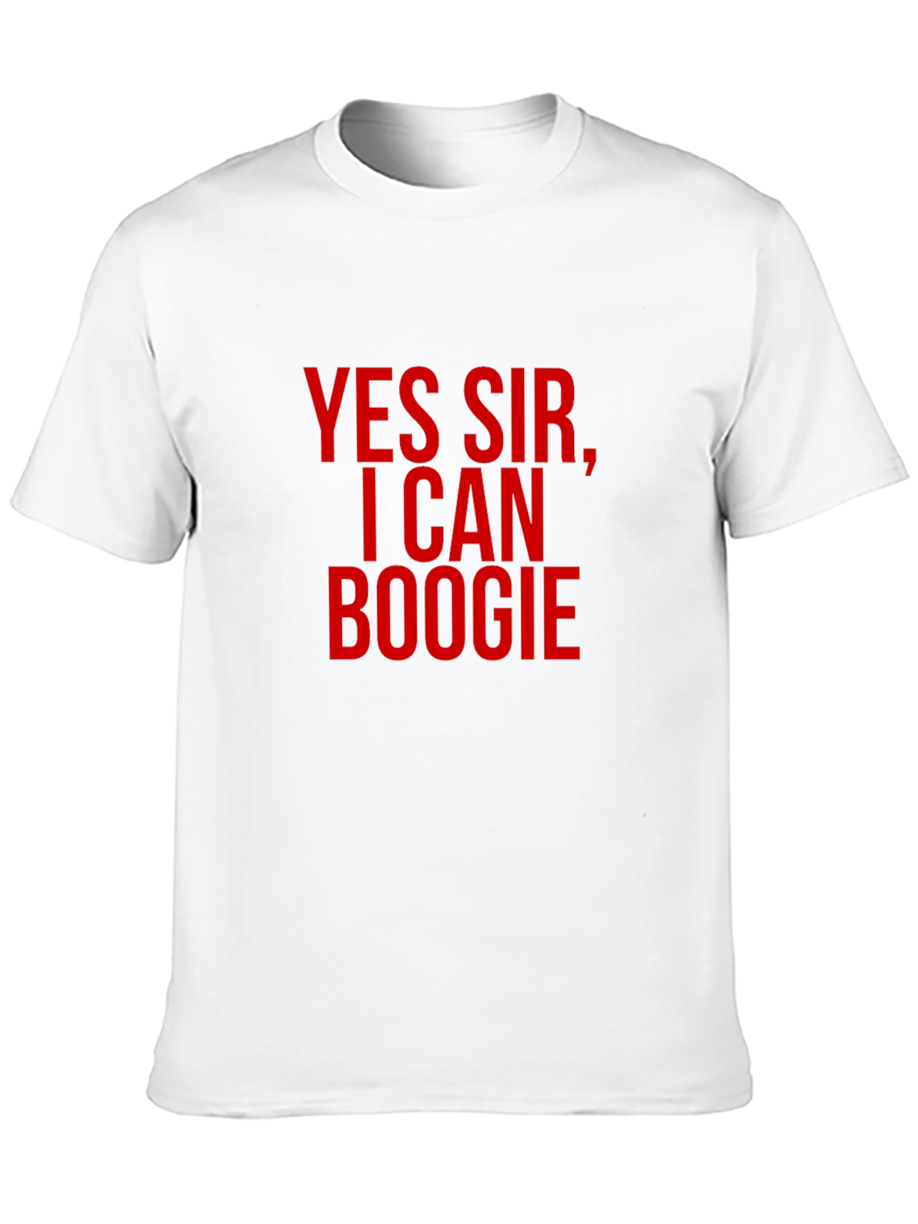 Yes Sir I Can Boogie Mens Black T-Shirt