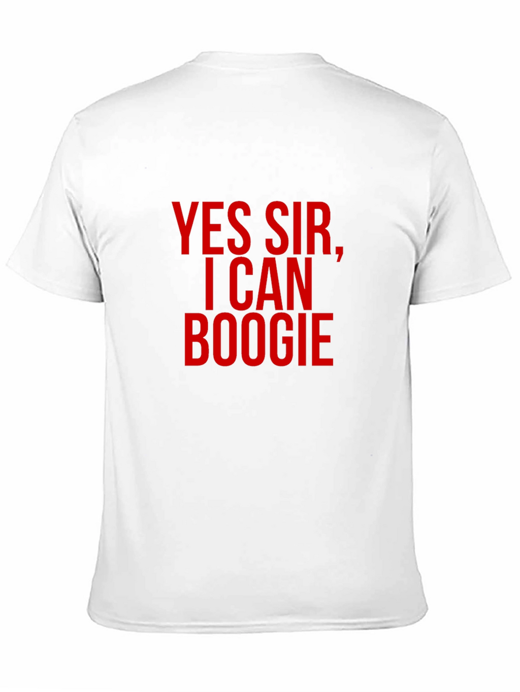 Yes Sir I Can Boogie Mens Black T-Shirt