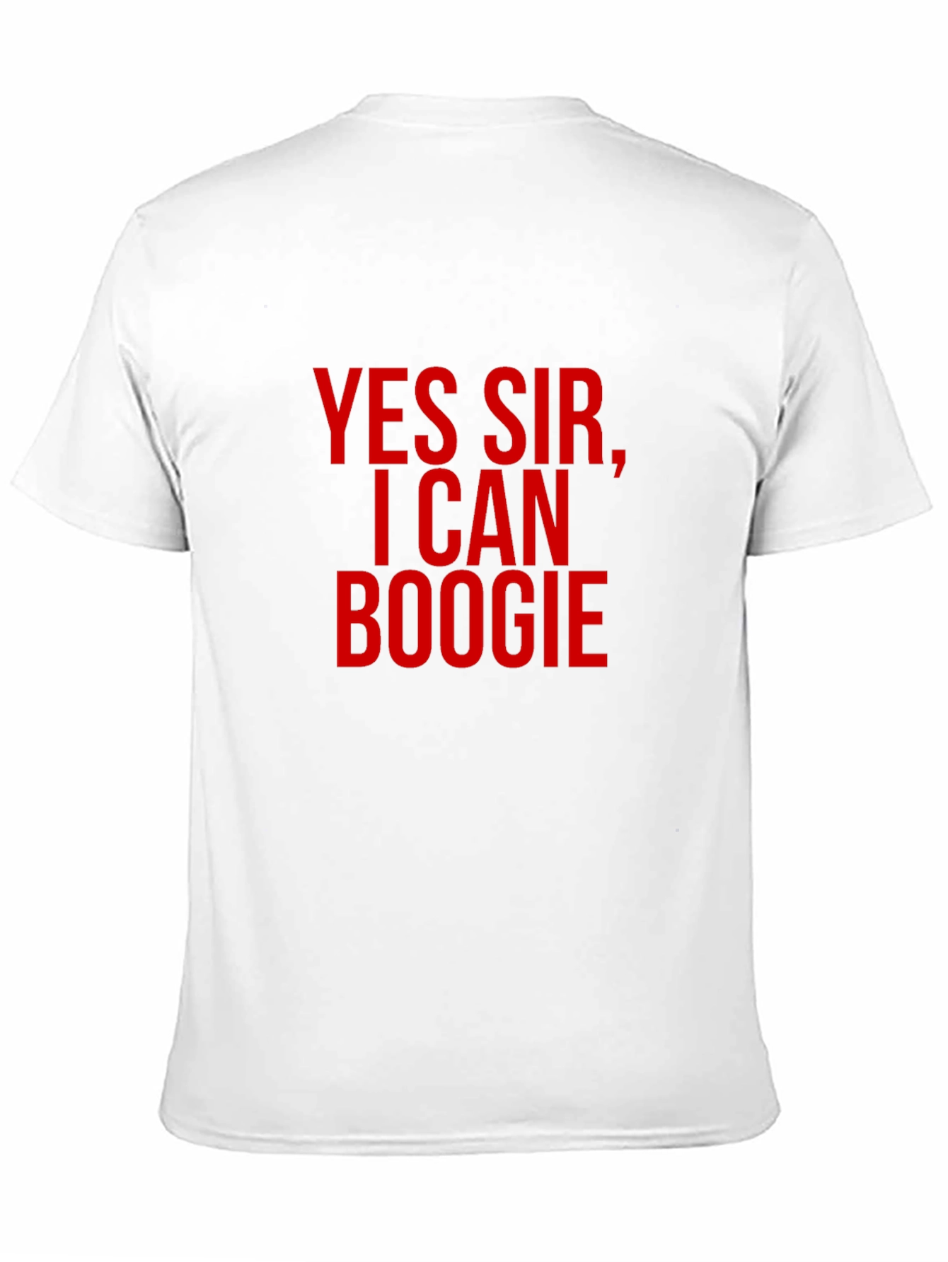 Yes Sir I Can Boogie Mens Black T-Shirt