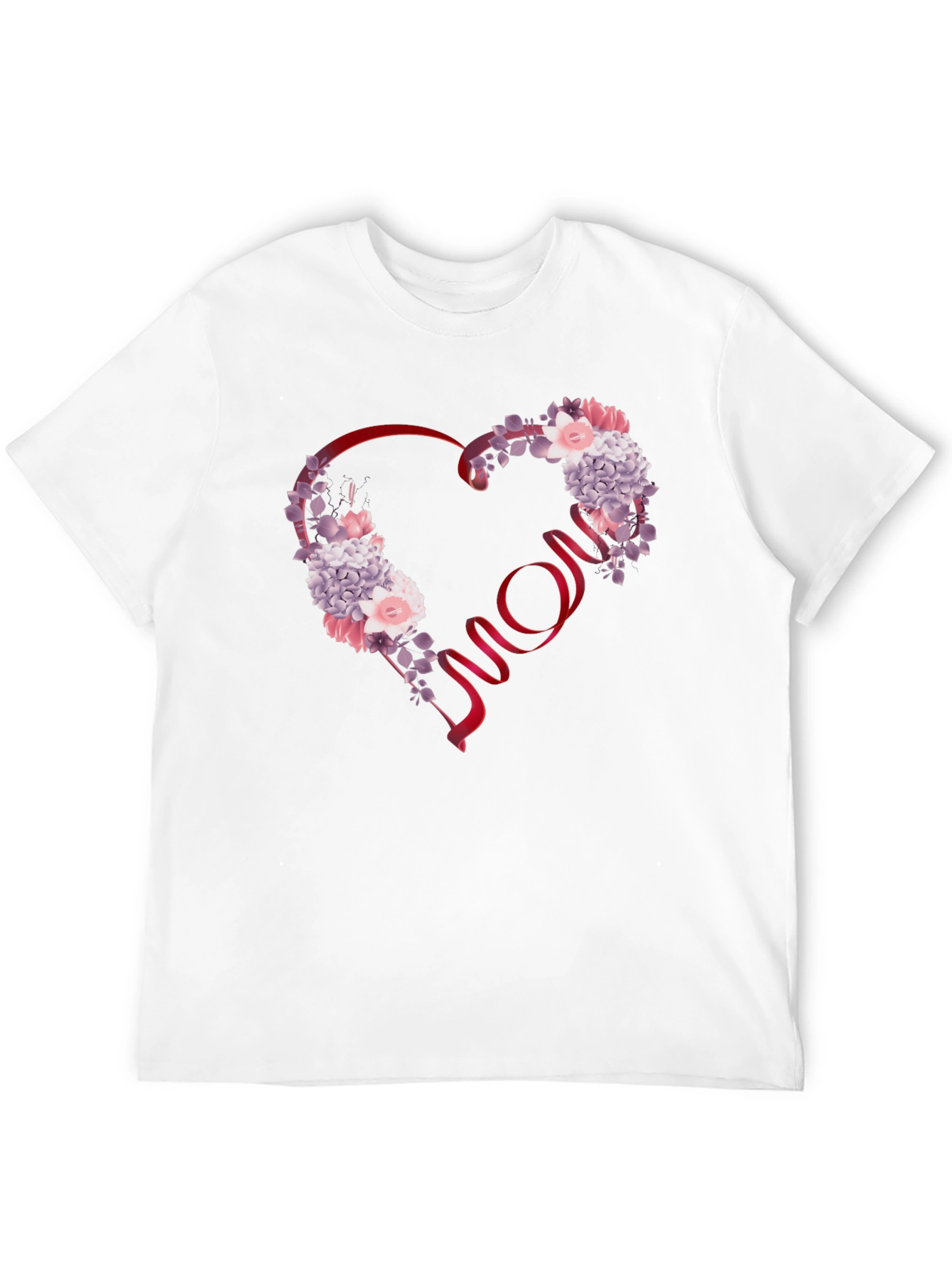 Floral Heart Mom T-Shirt