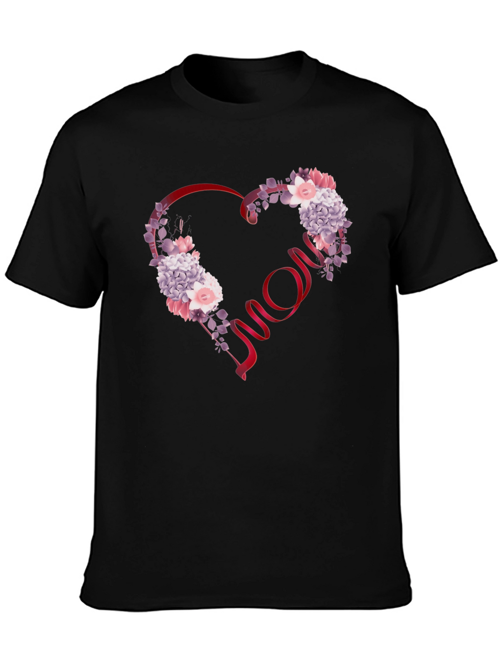 Floral Heart Mom T-Shirt