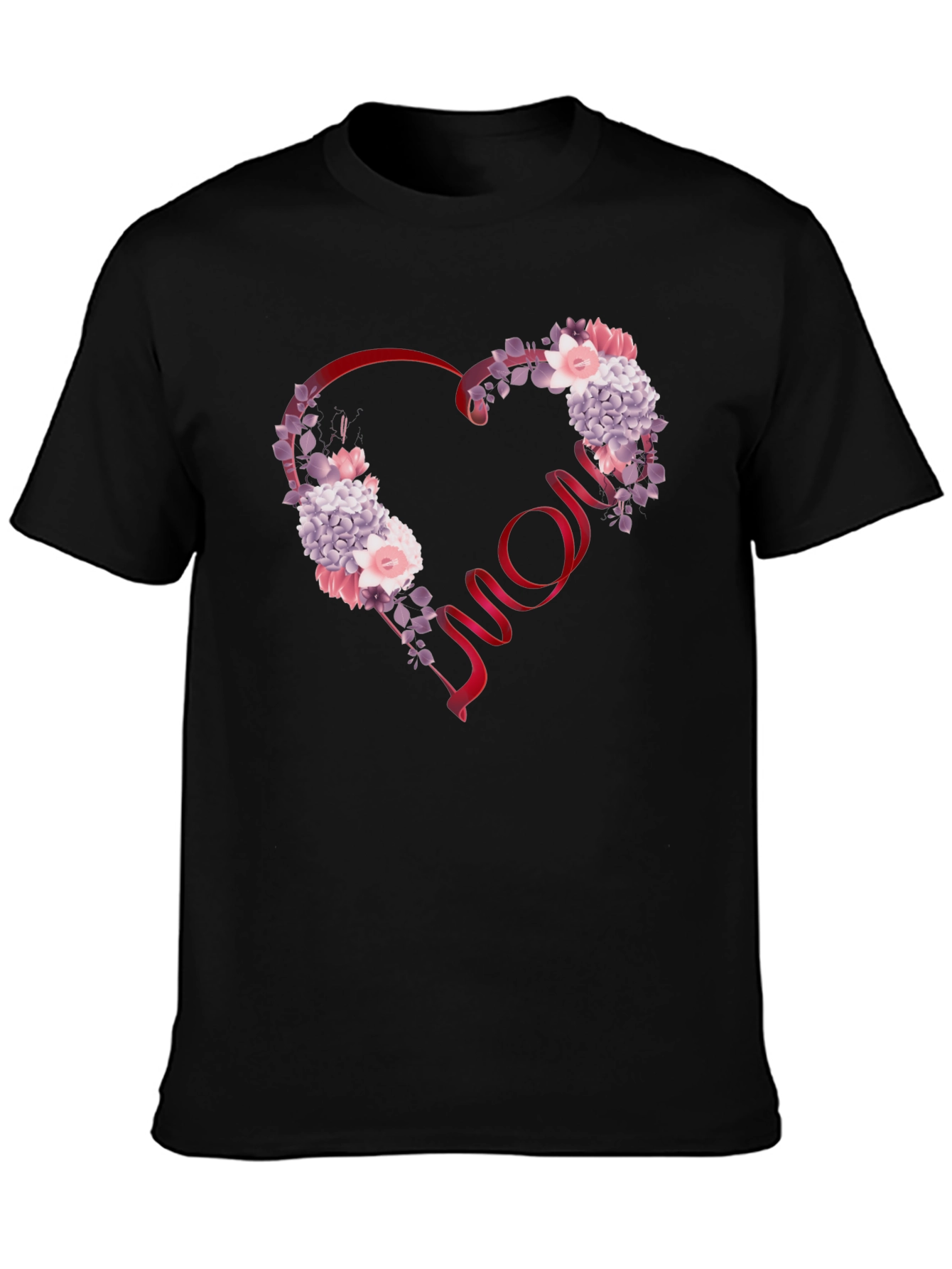 Floral Heart Mom T-Shirt
