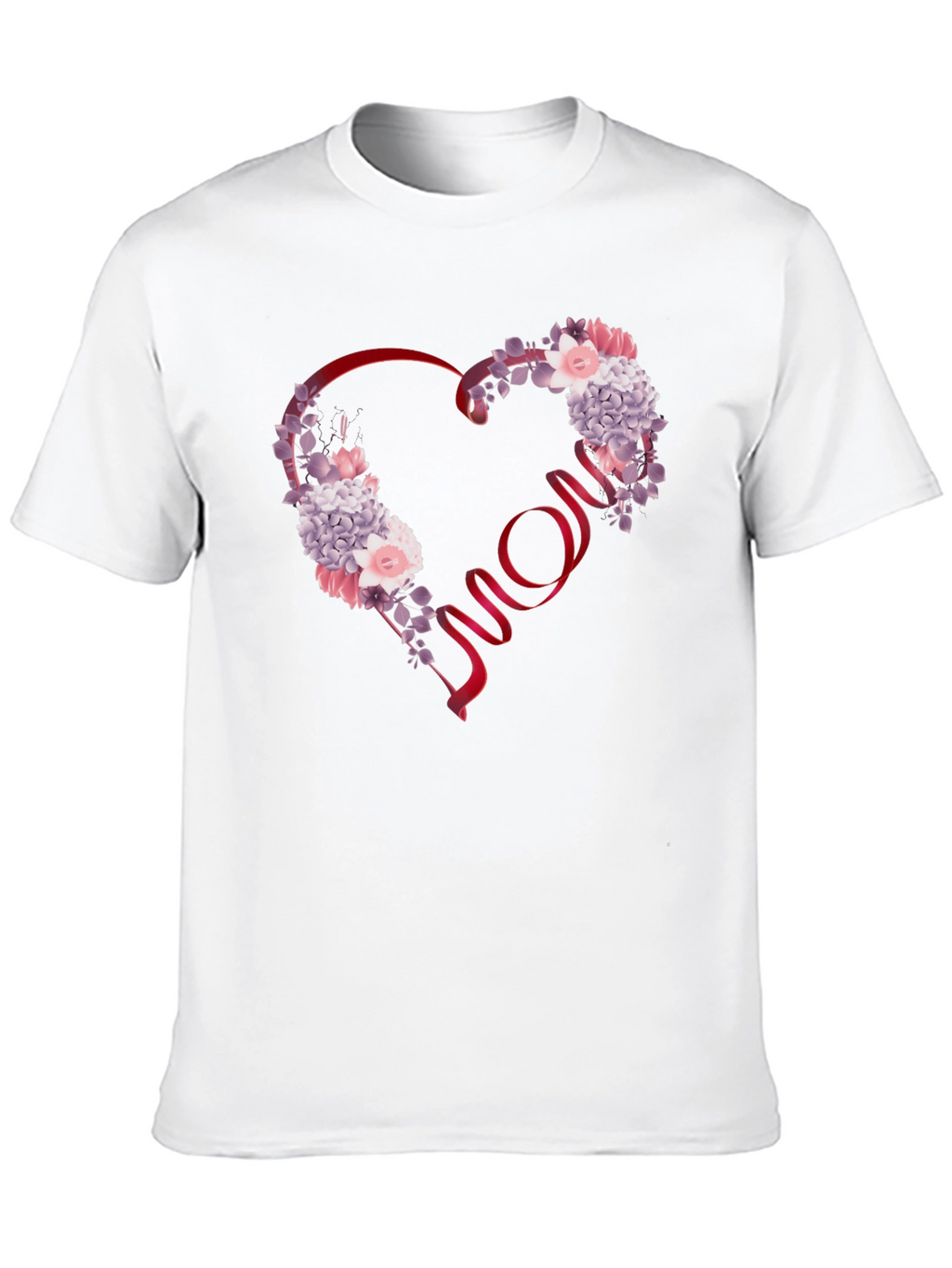 Floral Heart Mom T-Shirt
