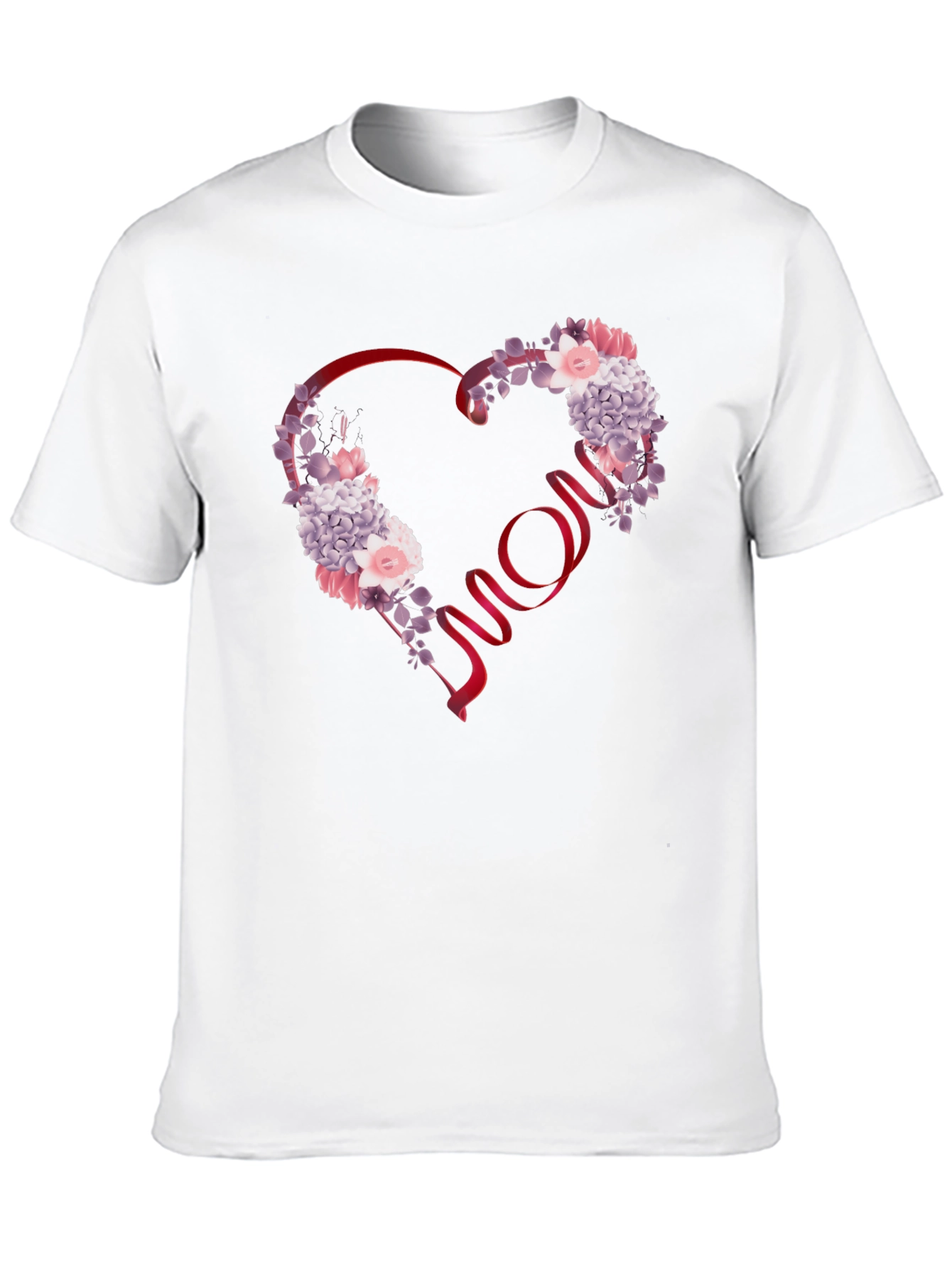 Floral Heart Mom T-Shirt
