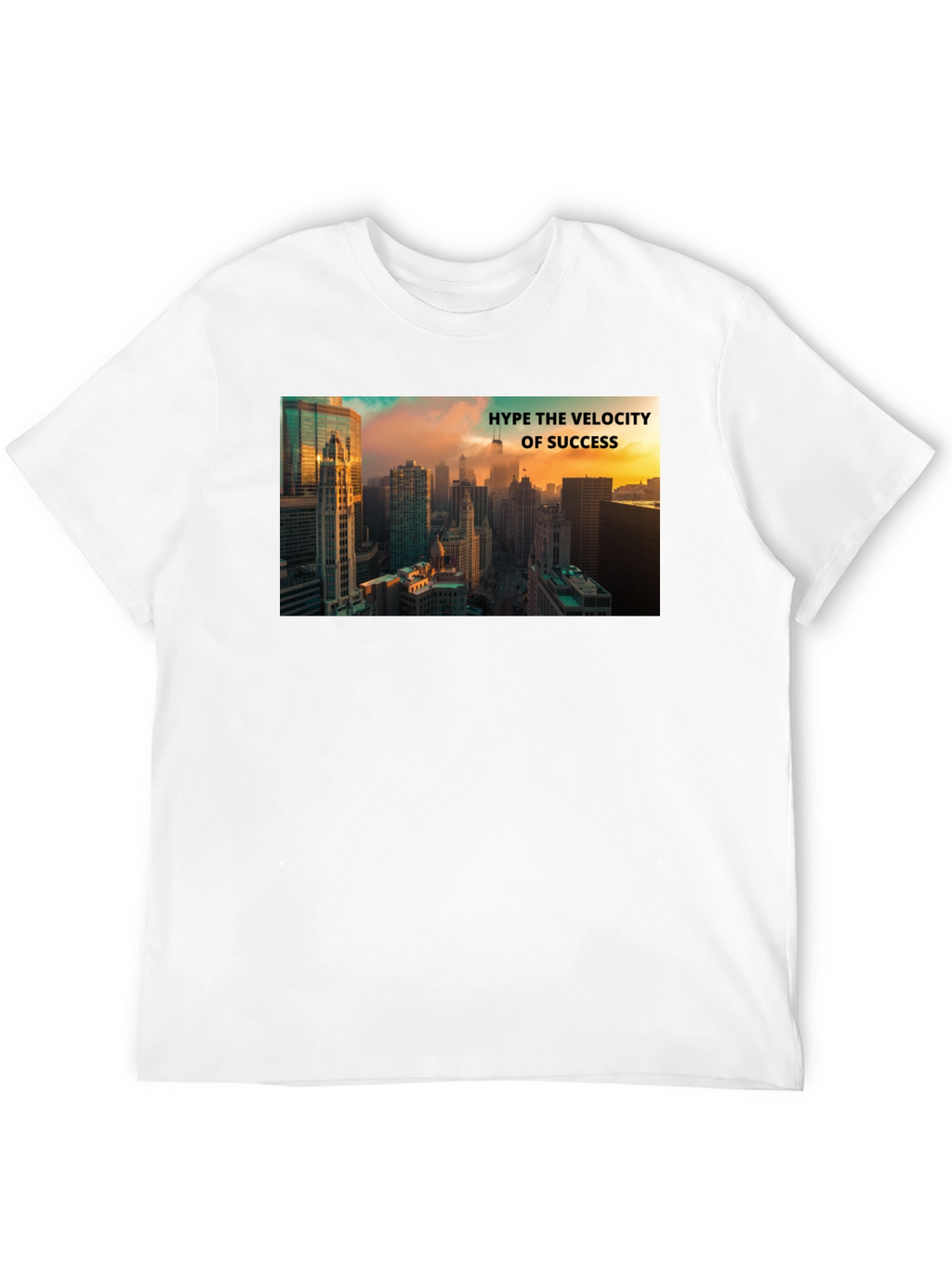 Success Velocity Cityscape Black T-Shirt