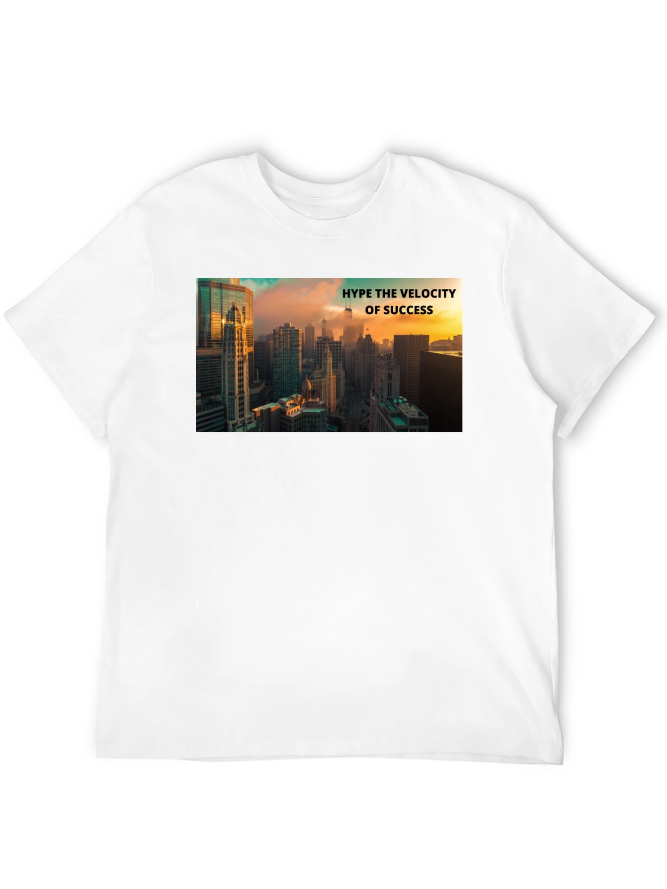 Success Velocity Cityscape Black T-Shirt