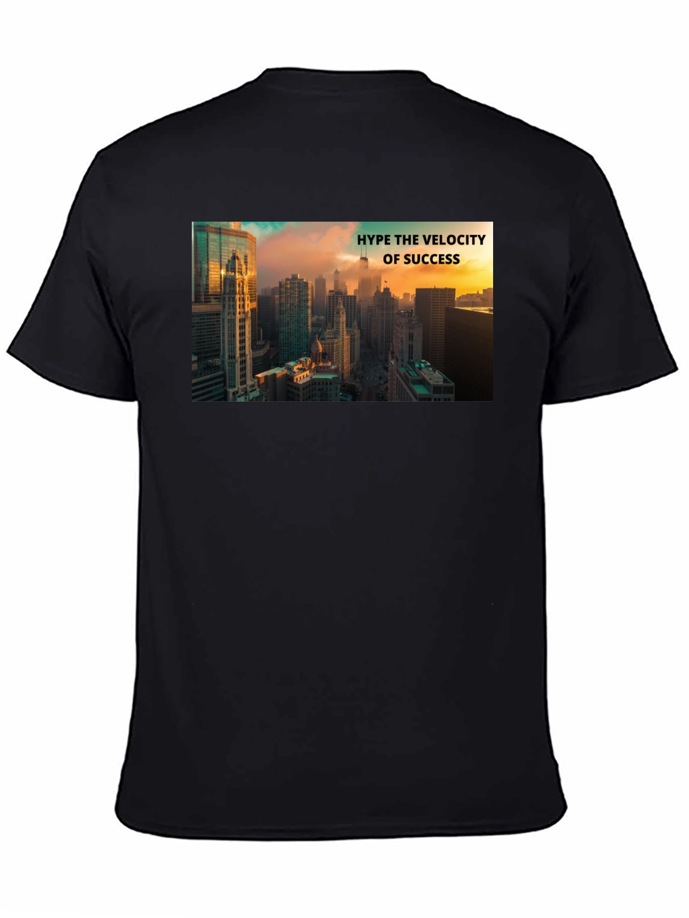 Success Velocity Cityscape Black T-Shirt