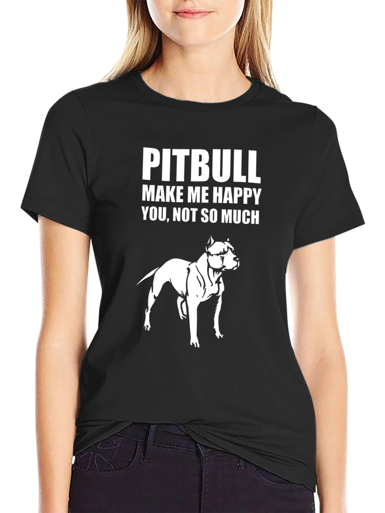 Pitbull Graphic T-Shirt - Dog Lover Tee