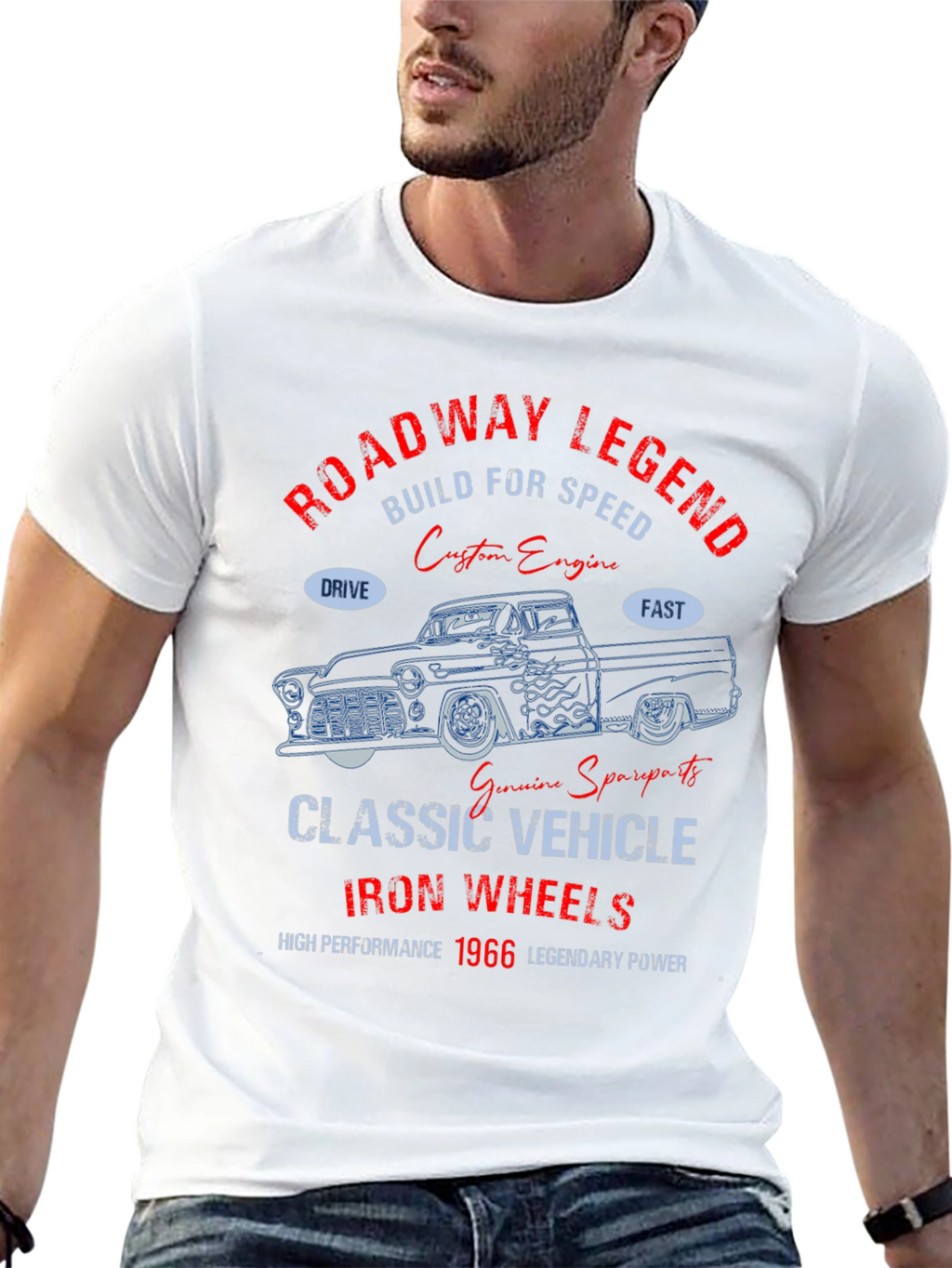 Roadway Legend 1966 Classic Vehicle T-Shirt