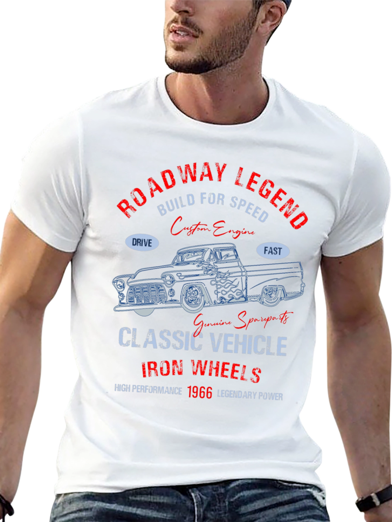 Roadway Legend 1966 Classic Vehicle T-Shirt