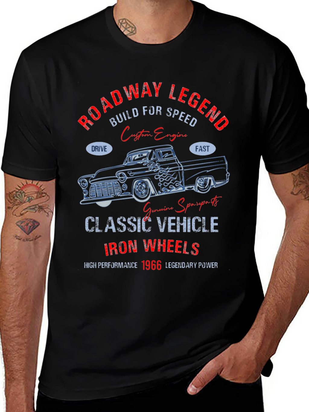Roadway Legend 1966 Classic Vehicle T-Shirt