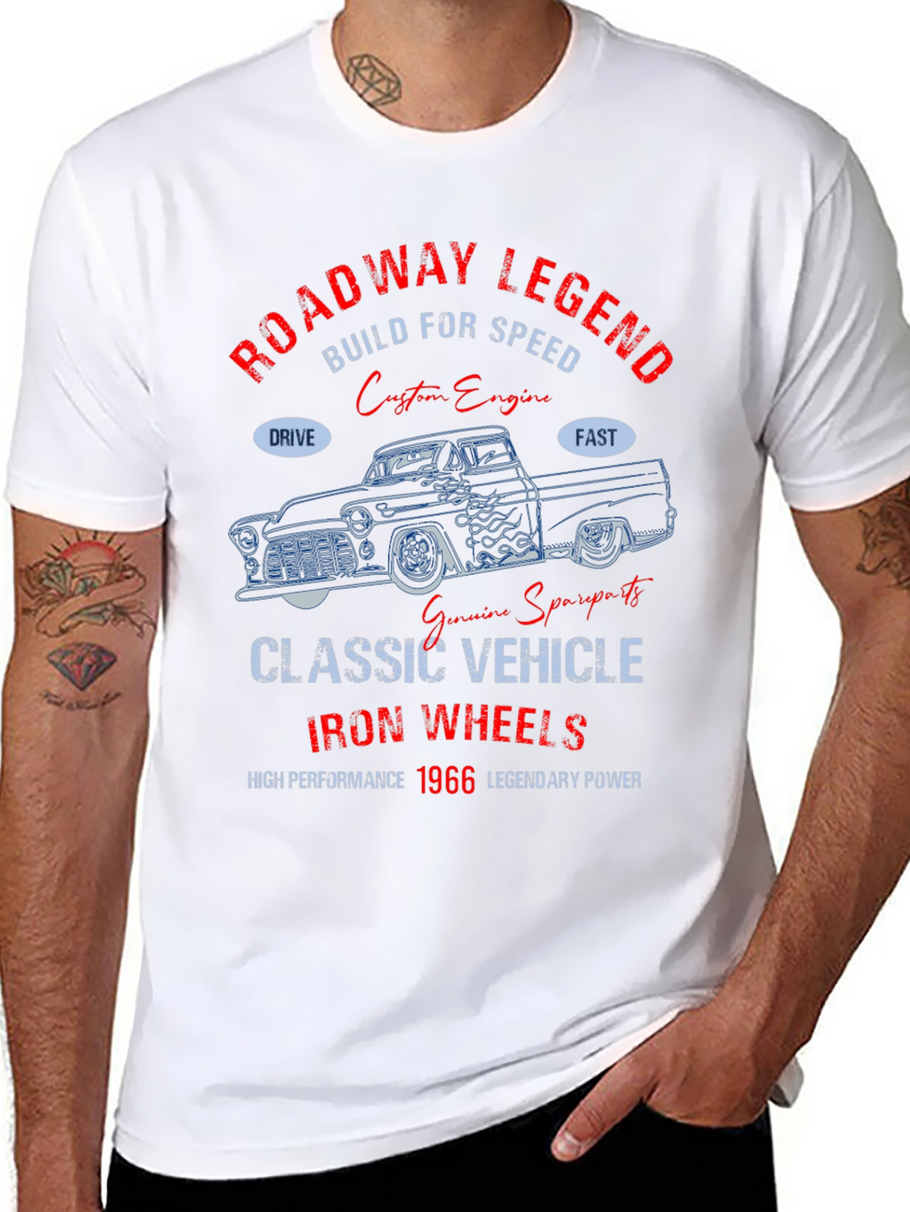 Roadway Legend 1966 Classic Vehicle T-Shirt