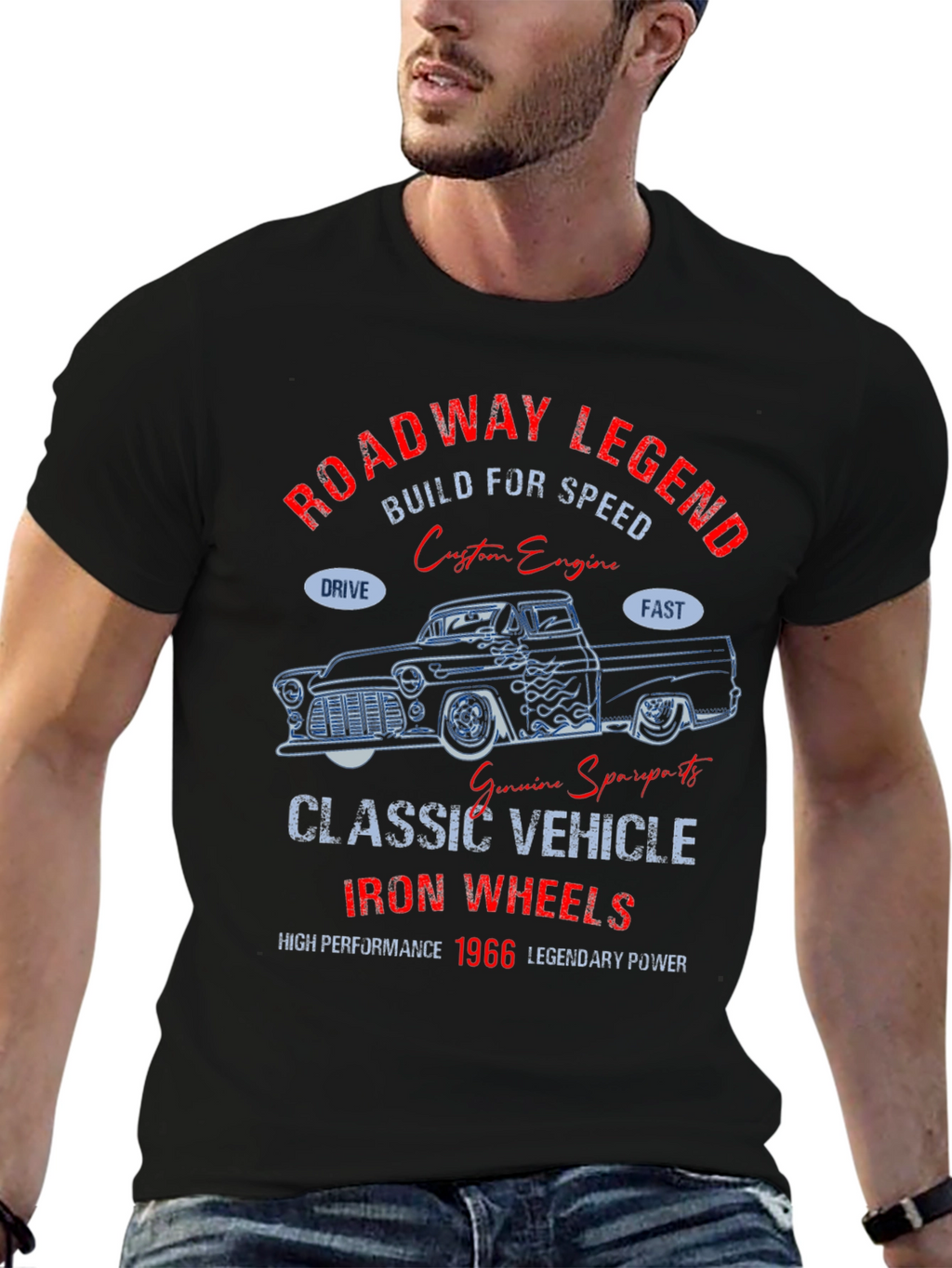 Roadway Legend 1966 Classic Vehicle T-Shirt