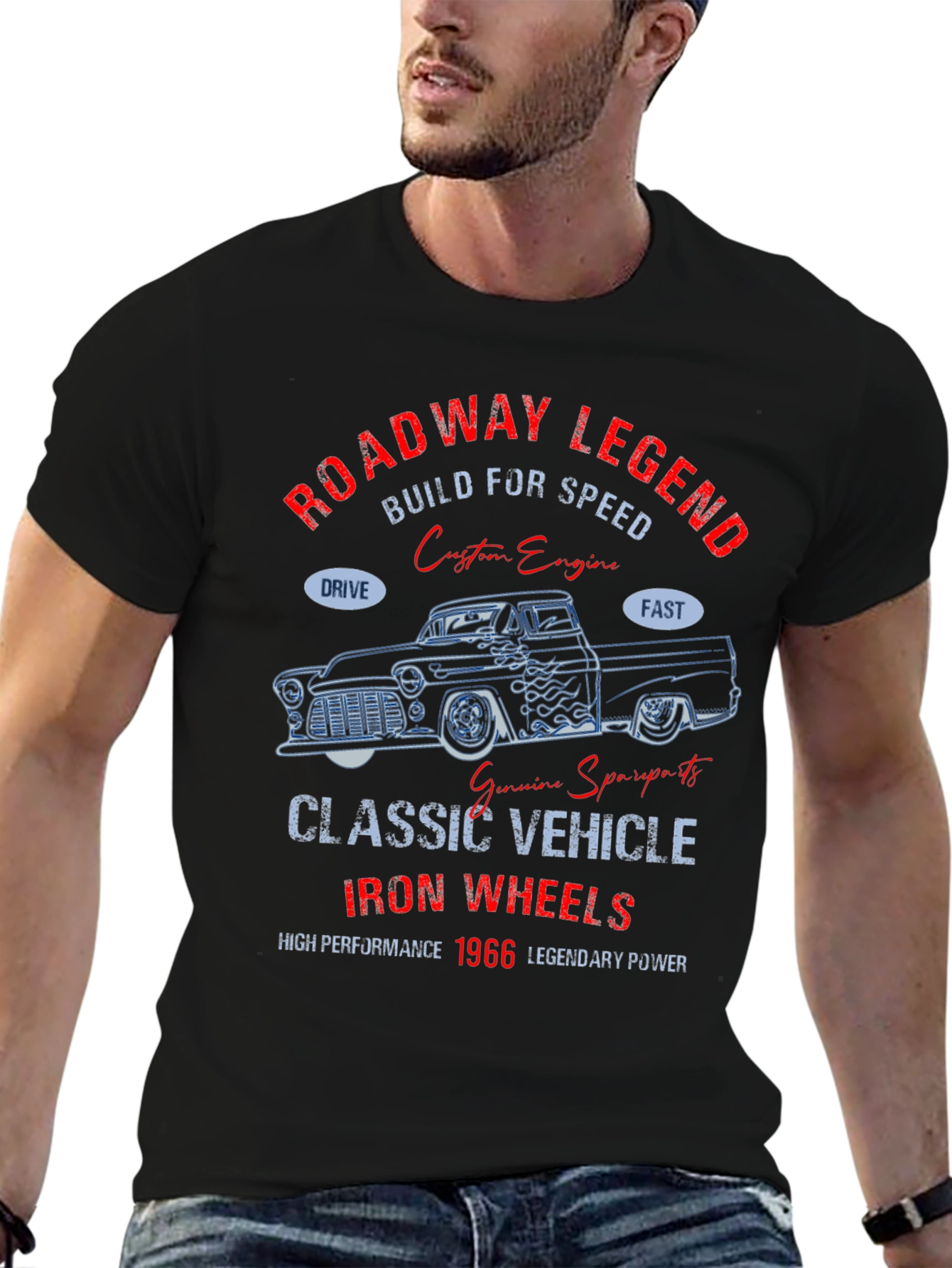 Roadway Legend 1966 Classic Vehicle T-Shirt