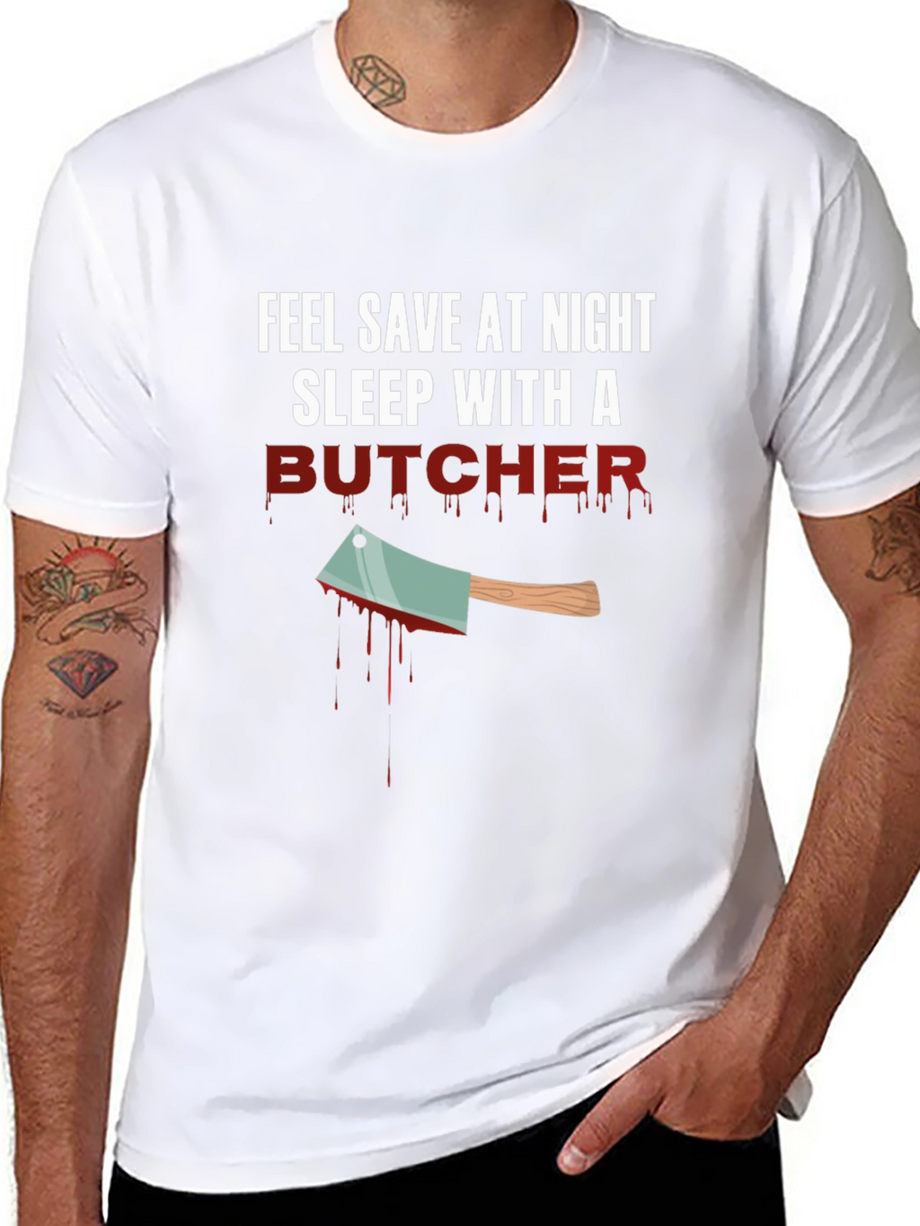 Sleep With a Butcher Graphic T-Shirt