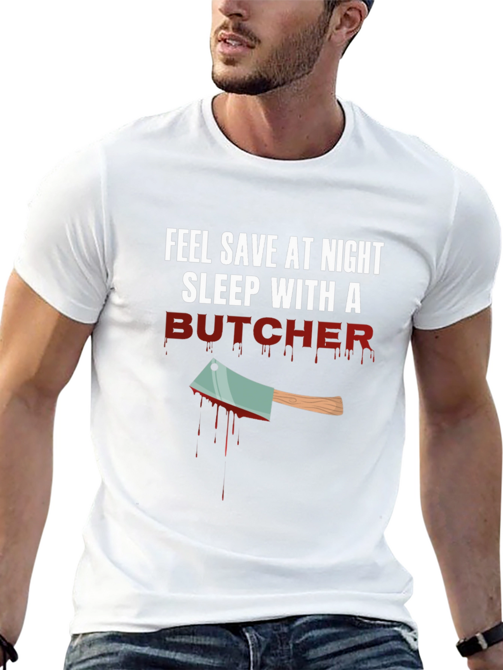 Sleep With a Butcher Graphic T-Shirt