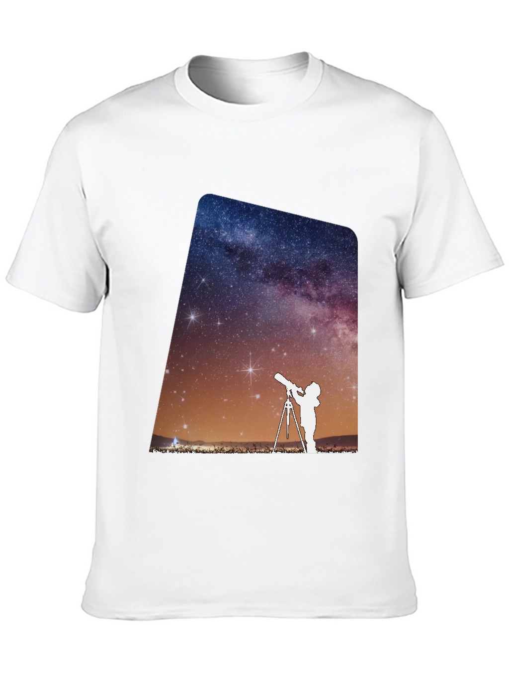 Star Gazing Graphic Tee - Black Cotton Blend