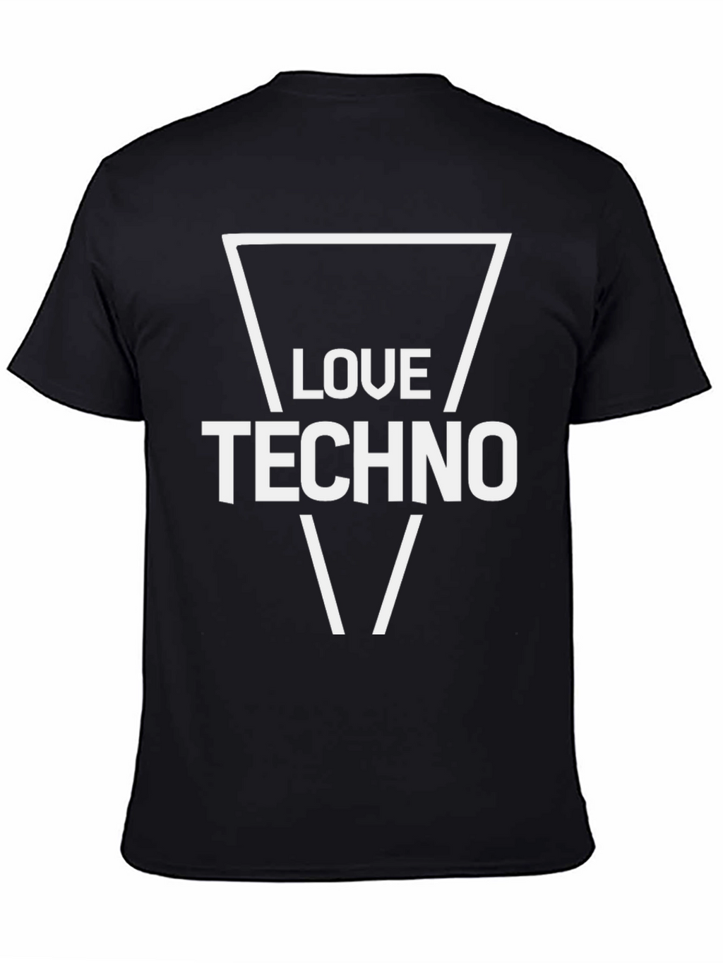 Love Techno Black Graphic Tee