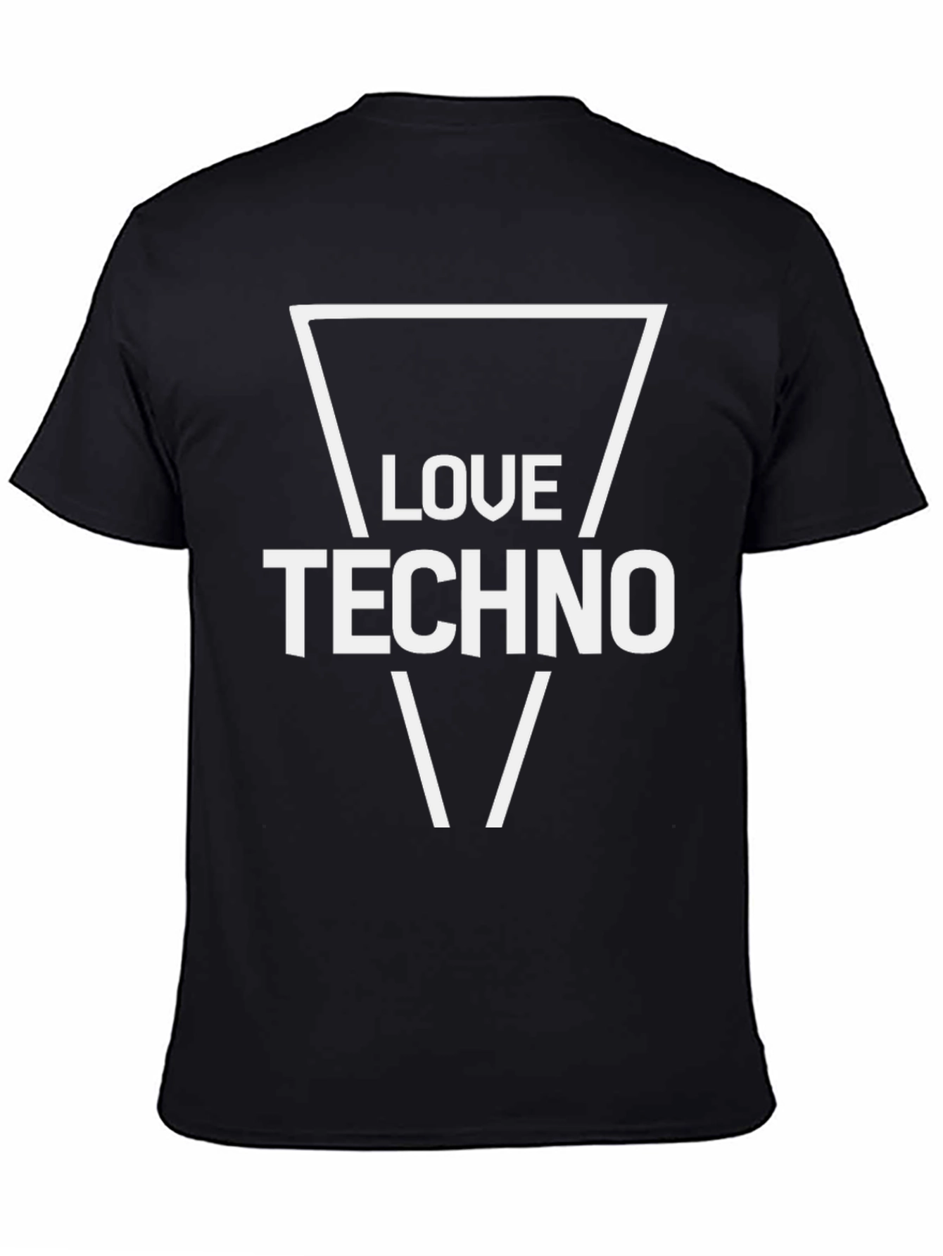 Love Techno Black Graphic Tee