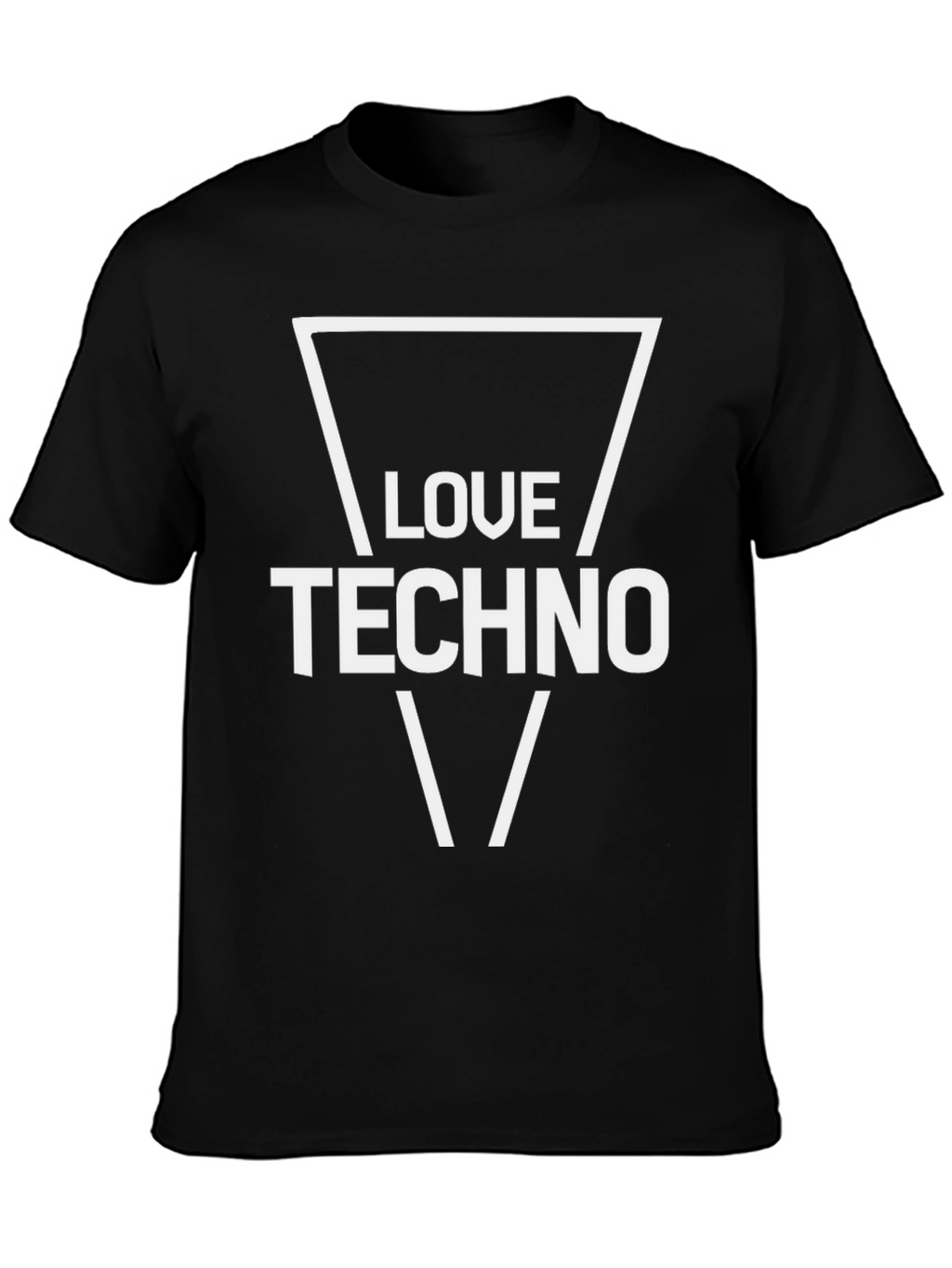 Love Techno Black Graphic Tee