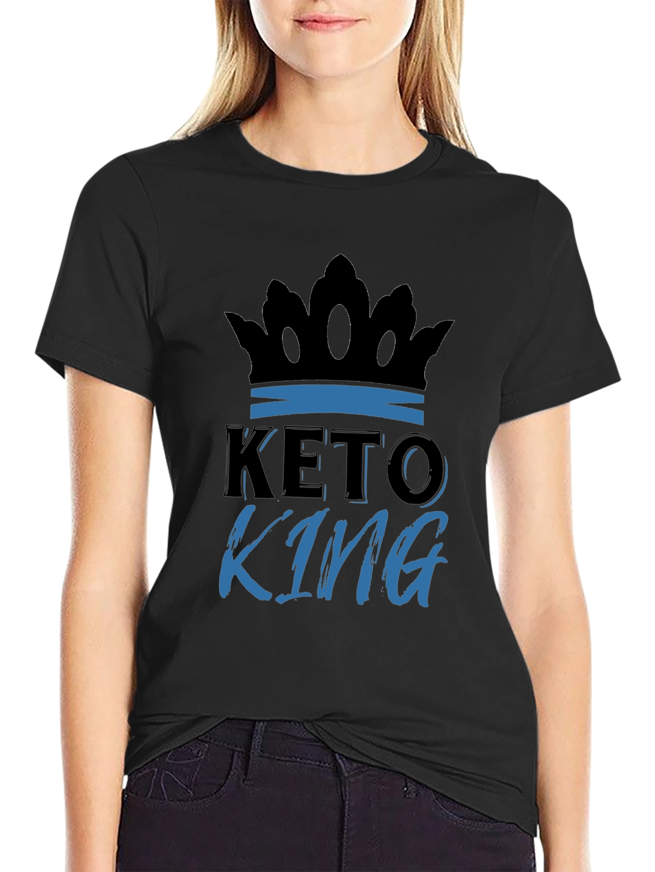 Keto King Graphic T-Shirt - Black