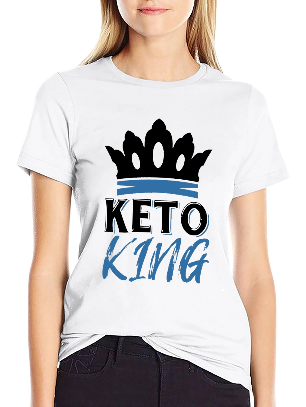 Keto King Graphic T-Shirt - Black
