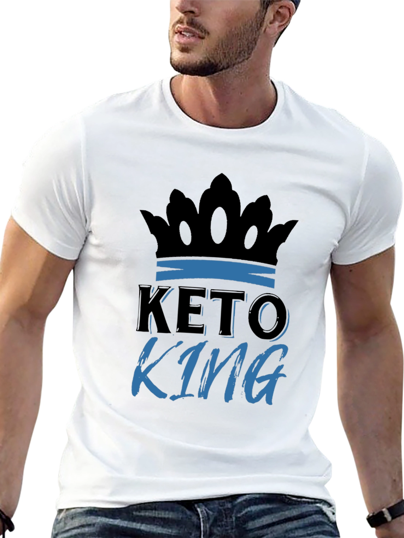 Keto King Graphic T-Shirt - Black