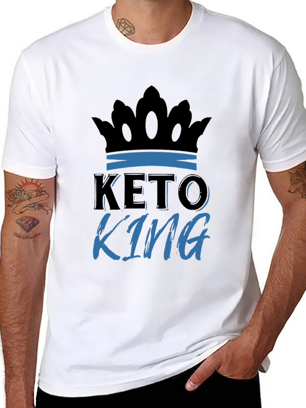 Keto King Graphic T-Shirt - Black
